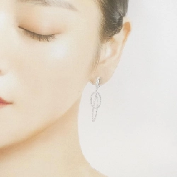 K18WG Bông tai kim cương - Hàng hiệu Authentic 878089