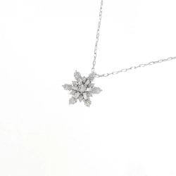 K18WG Tuyết Flake Kim Cương Dây Chuyền 0.30CT - Hàng hiệu Chính hãng 862705