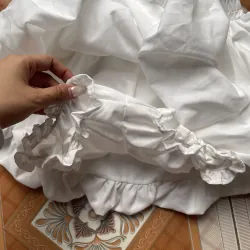 Chân Váy quần Bí Phồng Xoè Lụa Thoáng Mát kèm quần Bí trong 2024, quần váy form ngắn 1013542