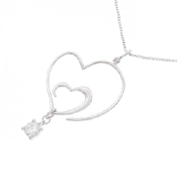 K18WG Dây chuyền kim cương hình trái tim 0.18CT - Hàng hiệu Chính hãng 867893