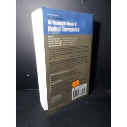 The washington manual of medical therapeutics mới 90% ố bẩn nhẹ HCM1001 NGOẠI VĂN 380709