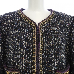 Jacket không cổ CHANEL METIERS D'ART LOOK14 P71092V62285 630364