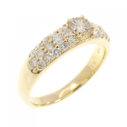 Nhẫn kim cương K18YG 0.312CT