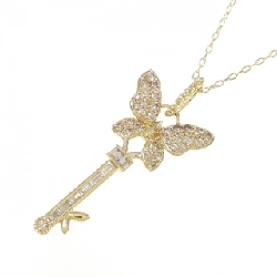 K18YG Bướm×Chìa khóa Dây chuyền Kim cương 0.45CT - Hàng hiệu Chính hãng 861569