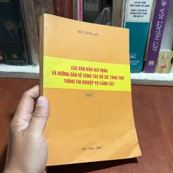Các Văn Bản Quy Định Và Hướng Dẫn Về Công Tác Hồ Sơ, Tàng Thư Thông Tin Nghiệp Vụ Cảnh Sát