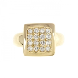 Nhẫn kim cương K18YG 0.39CT 673378