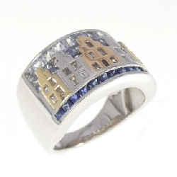 Nhẫn Sapphire Ba Màu K18 1.43CT