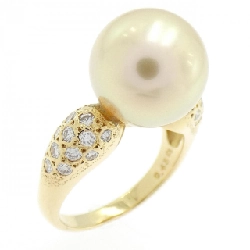 Nhẫn ngọc trai trắng K18YG 11mm