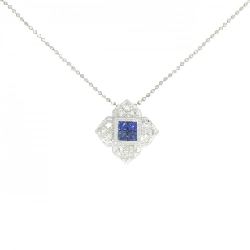 Dây chuyền Sapphire PT900/PT850 0.40CT - Hàng hiệu Chính hãng