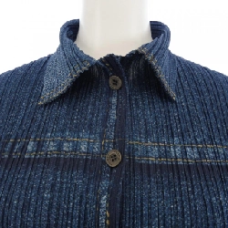 Pleats Please 2002 in chuyển denim PP23-JD921 7557092 áo khoác - Hàng hiệu Authentic 822139