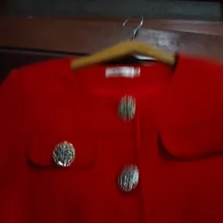 Áo khoác thun nỉ màu đỏ trê trung 693471