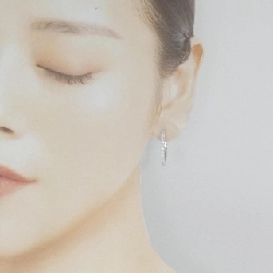 PT900 Bông tai kim cương hình vòng 0.802CT - Hàng hiệu Chính hãng 871769