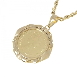 K18YG/750YG(枠) Dây chuyền đồng xu - Hàng hiệu Authentic 859241