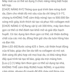 Máy làm thon gọn cơ thể, với 3 chức năng: RF, CV, đèn LED đỏ 357542