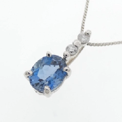 Dây chuyền aquamarine PT900/PT850 0.92CT - Hàng hiệu Authentic 862353