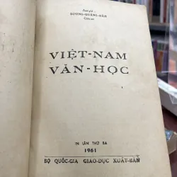 VĂN HỌC VIỆT NAM - DƯƠNG QUẢNG HÀM soạn giả 970651