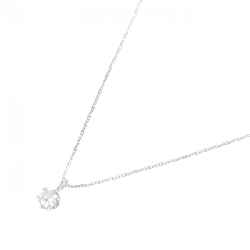 K18WG Solitaire Dây chuyền kim cương 0.145CT - Hàng hiệu Chính hãng 855673