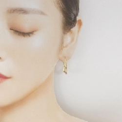 K18YG/PT900 Bông tai - Hàng hiệu Authentic 869555