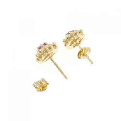 K18YG Bông tai Ruby - Hàng hiệu Chính hãng 866132