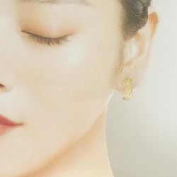 Bông tai kim cương K18YG 0.02CT - Hàng hiệu chính hãng 862225