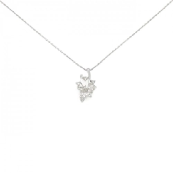 K18WG Dây chuyền kim cương 0.38CT - Hàng hiệu Chính hãng