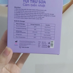 Túi trữ sữa Kichi size 100ml- 30 túi cảm biến nhiệt độ 393455