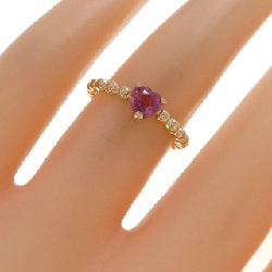 Nhẫn Tourmaline 750YG Hình Trái Tim - Hàng hiệu Chính hãng 848448