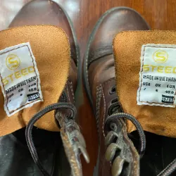 Giày Boots Nam da thật kích cỡ 40, màu nâu sẫm 996217