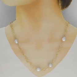 K18YG Ngọc trai trắng - Hàng hiệu Authentic 857501