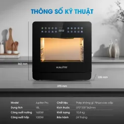 ⚡ Nồi chiên hơi nước Kalite Jupiter Pro – Nhanh hơn, ngon hơn, ít dầu mỡ