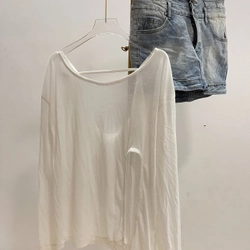 Áo thun giấy hở lưng 520903