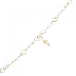 K18YG Vòng tay chéo - Hàng hiệu Authentic