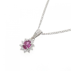 Dây chuyền ruby PT900/PT850 0.33CT - Hàng hiệu Authentic 856670