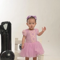 Váy Disney GAP tím size 6-12M: 7-10kg tặng kèm nơ tím 504910