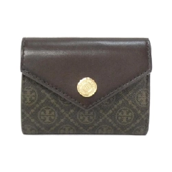 【Sản phẩm mới】Tory Burch T Monogram Canvas Coated Small Envelope 165026 Ví
