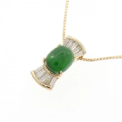 K18YG Ngọc bích Dây chuyền - Hàng hiệu Chính hãng 859383