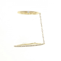 Nhẫn kim cương K18YG 0.07CT - Hàng hiệu Authentic 860628