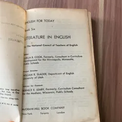 ENGLISH  FOR TODAY, BOOK SIX, LITERATURE SIN ENGLISH 620746