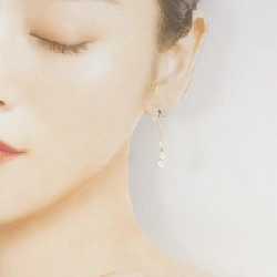 K18YG Bông tai ngọc trai Akoya - Hàng hiệu Authentic 868162