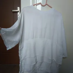 Áo dáng xòe baby doll màu trắng freesize 974019