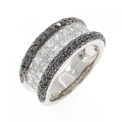 Nhẫn kim cương K18WG/K18BG 2.25CT - Hàng hiệu Chính hãng