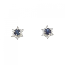 PT900 Bông tai Sapphire 0.42CT - Hàng hiệu Chính hãng