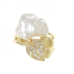 Nhẫn ngọc trai trắng K18YG - Hàng hiệu Authentic 850424