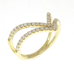 Nhẫn kim cương K18YG 0.33CT