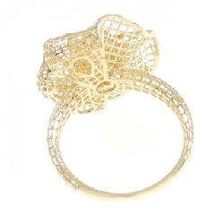 Nhẫn kim cương K18YG hoa 671650