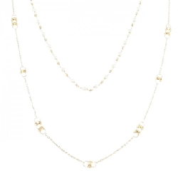 K18YG 2WAY Ngọc trai nước ngọt Dây chuyền - Hàng hiệu Chính hãng 847660