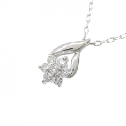 K18WG Hoa Đá Kim Cương Dây Chuyền 0.14CT - Hàng hiệu Chính hãng 861449