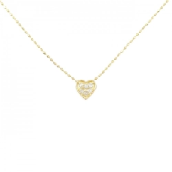 K18YG Dây chuyền kim cương hình trái tim - Hàng hiệu Chính hãng
