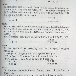 Tài Liệu Ôn Tập Trắc Nghiệm Khách Quan Hóa Học Lớp 12 xưa 7871