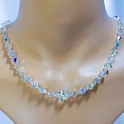 Vòng cổ pha lê thủy tinh lắp lánh siêu sang  784104